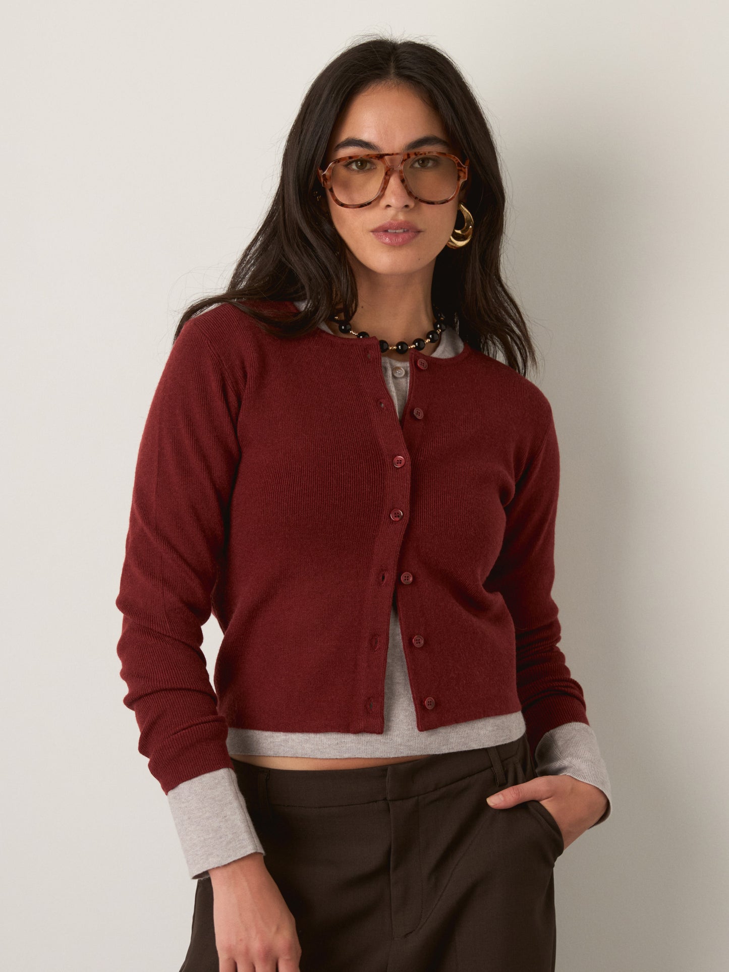 PROPAGANDA - Ace Cropped Cardigan - 