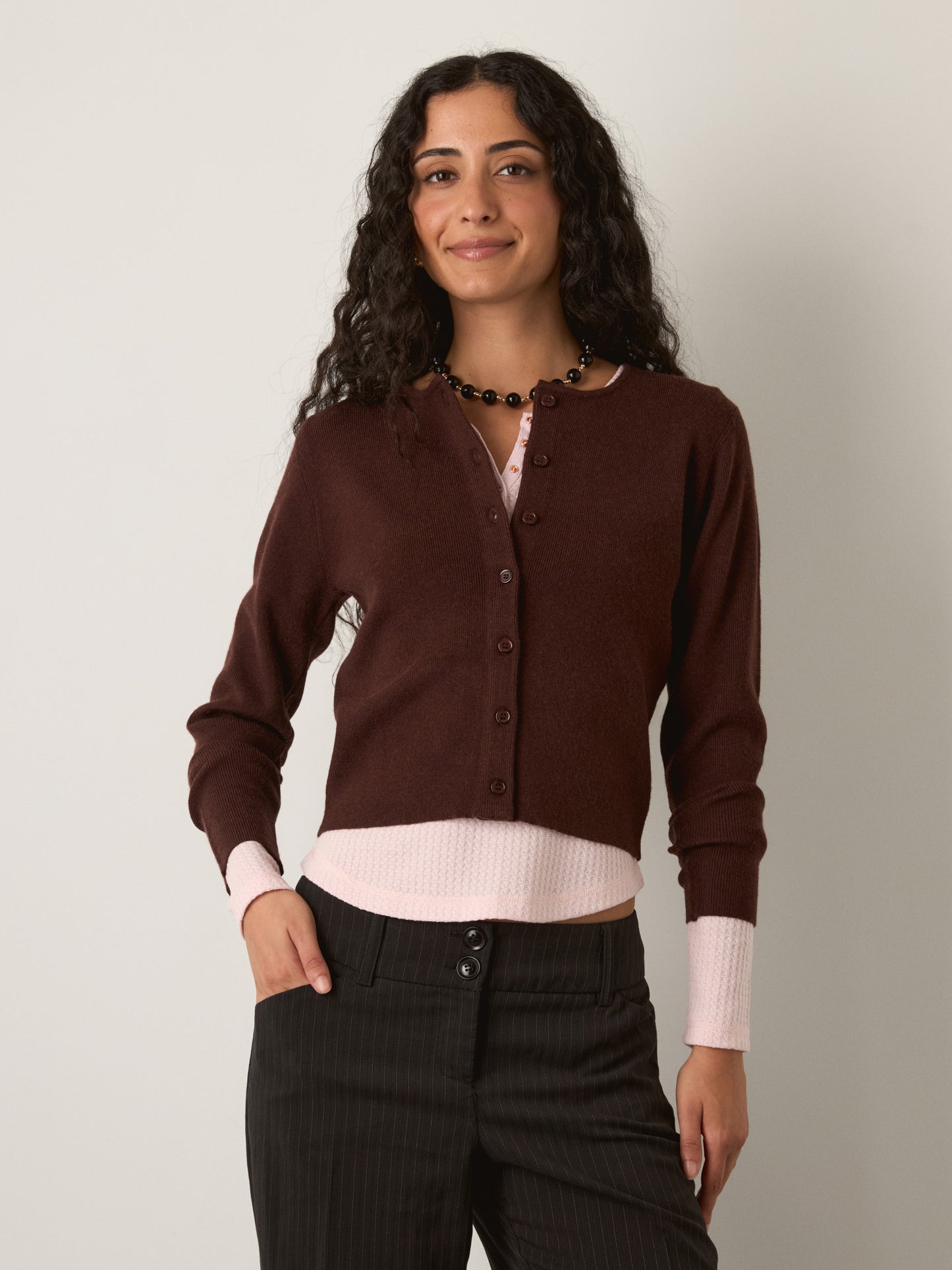 PROPAGANDA - Ace Cropped Cardigan - 