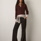 PROPAGANDA - Ace Cropped Cardigan - Rich Brown