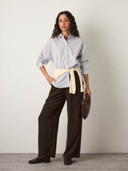 PROPAGANDA - Cohen Relaxed Button Down Shirt - Mini Ink