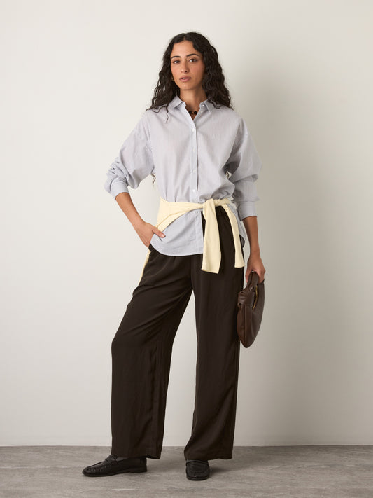 PROPAGANDA - Cohen Relaxed Button Down Shirt - Mini Ink