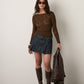 PROPAGANDA - Emmie Reversible Top - Brown