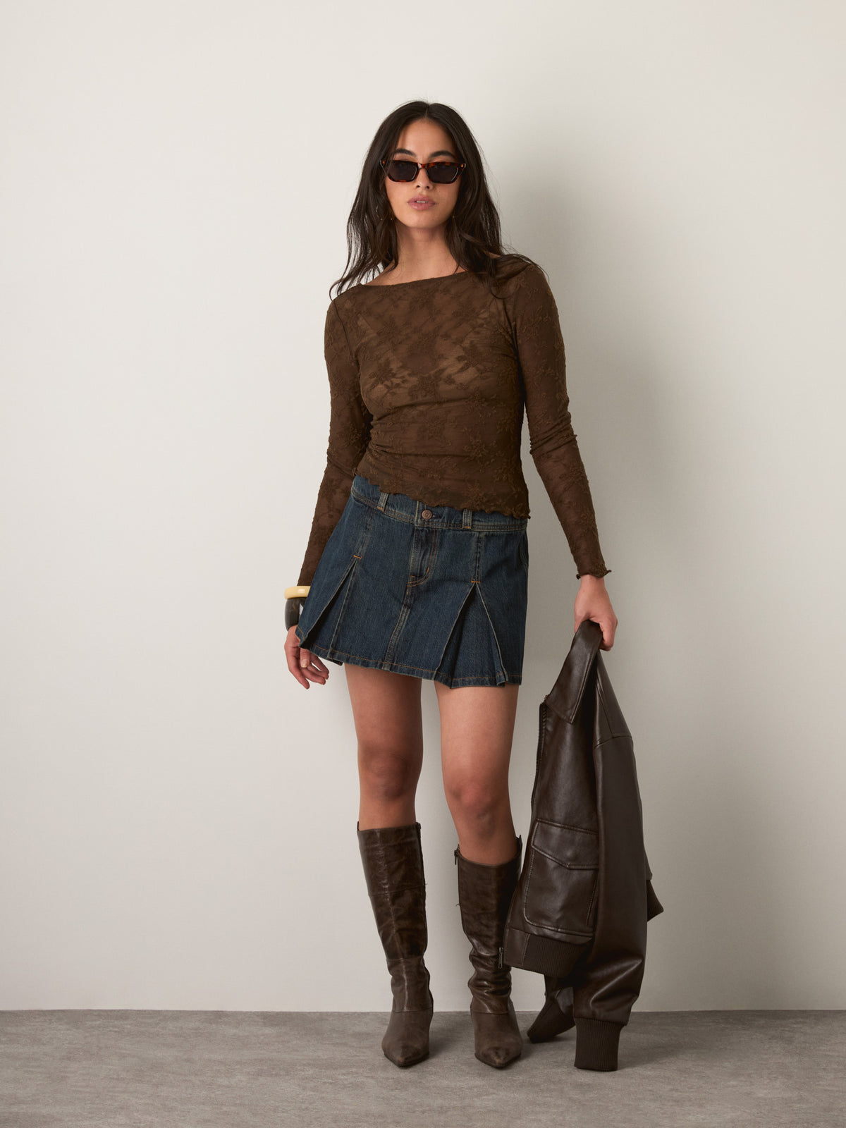 PROPAGANDA - Emmie Reversible Top - Brown