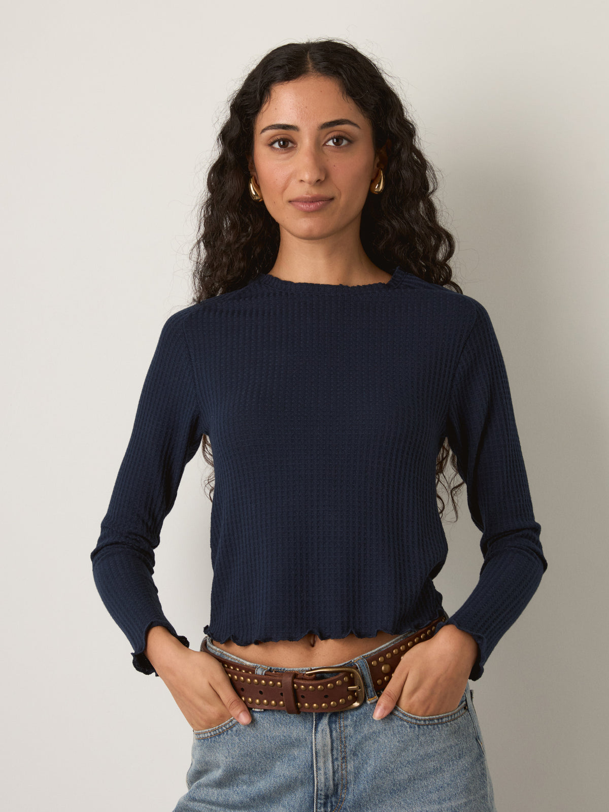 PROPAGANDA - Mindy Lettuce Edge Top - 