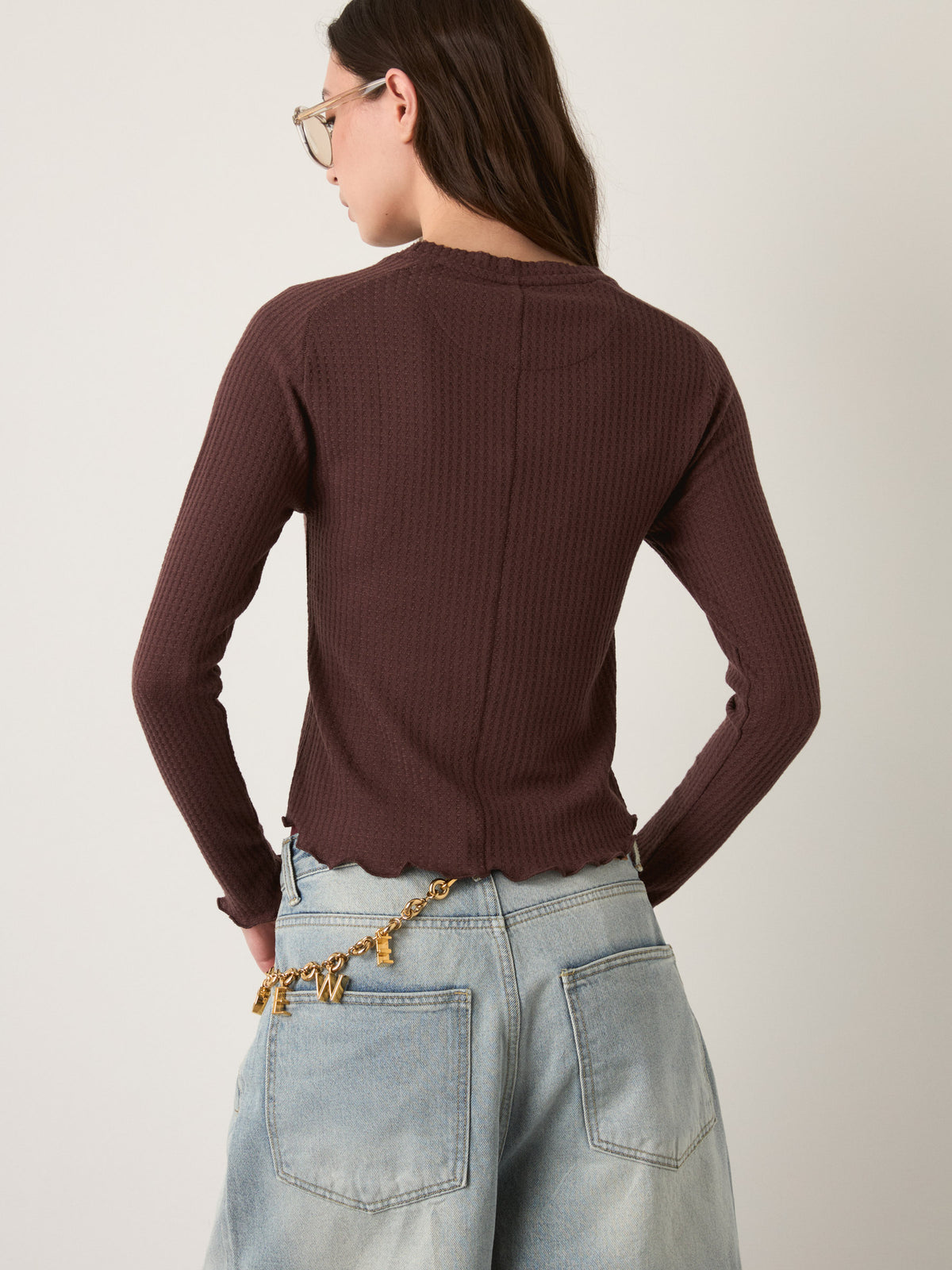 PROPAGANDA - Mindy Lettuce Edge Top - 
