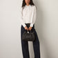 PROPAGANDA - Rhi Button Down Shirt - White / Black Dots