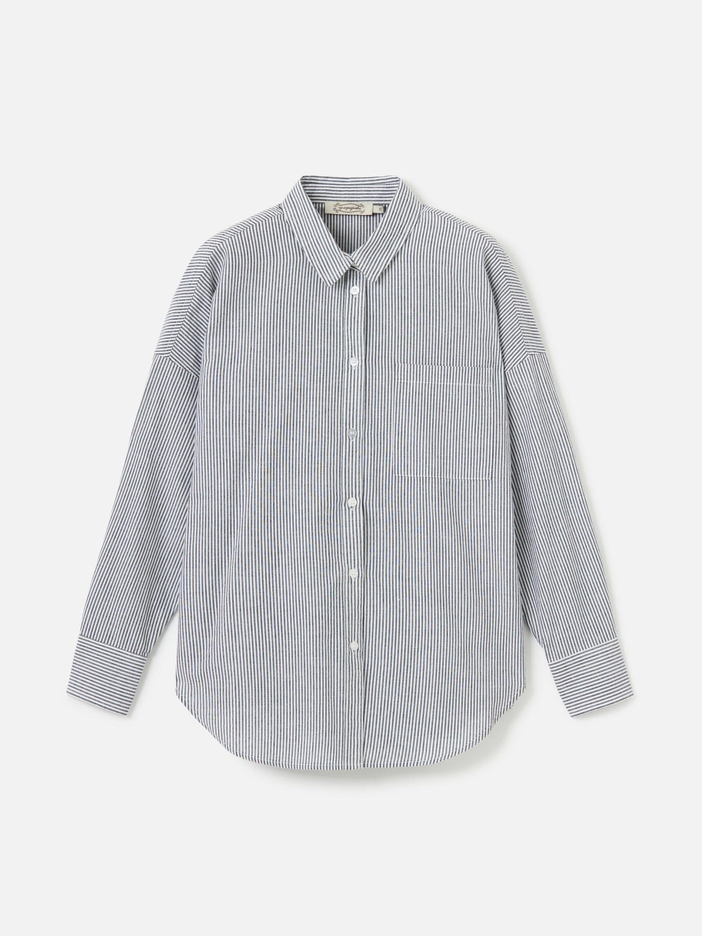PROPAGANDA TOPS Black Stripe / 2XS Emilee Seersucker Relaxed Shirt