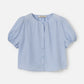 PROPAGANDA TOPS Icy Blue / 2XS Savita Bubble Blouse