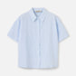 PROPAGANDA TOPS Sky Stripe / 2XS Sheree Drop Shoulder Shirt