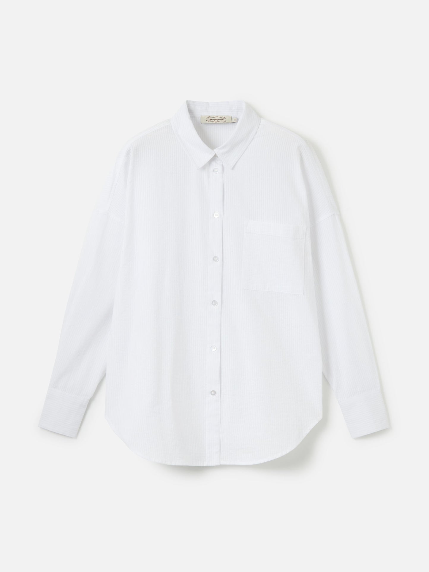 PROPAGANDA TOPS White / 2XS Emilee Seersucker Relaxed Shirt