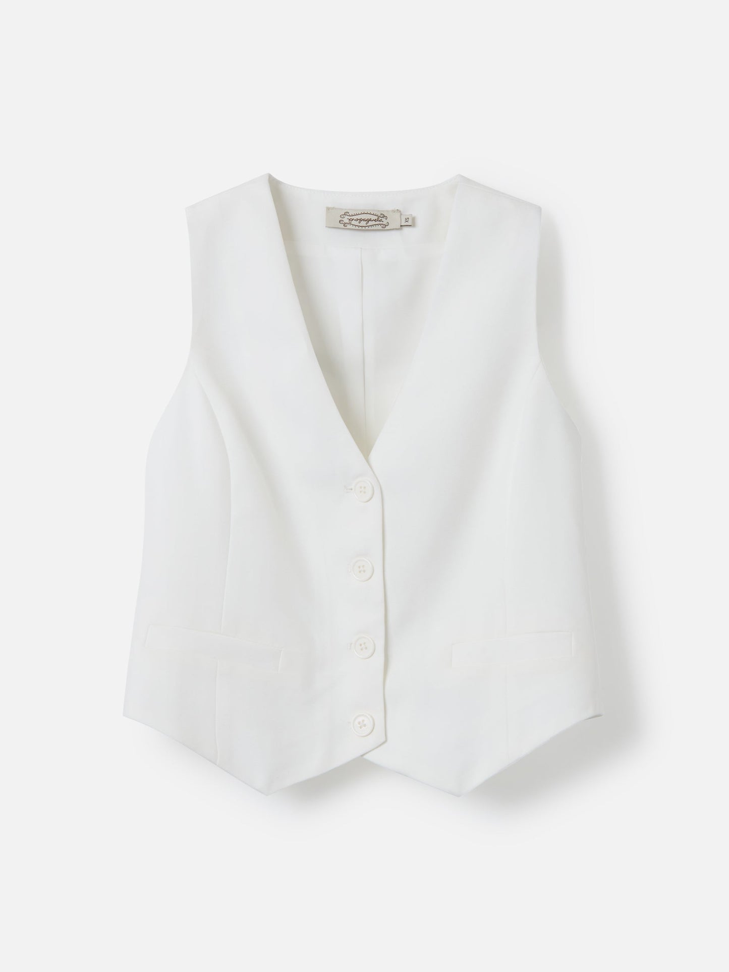 PROPAGANDA TOPS White / 2XS Riley Fitted Vest