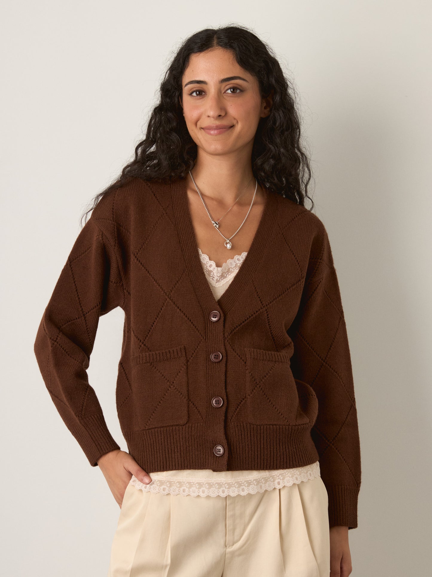 PROPAGANDA - Walden Argyle Cardigan - 