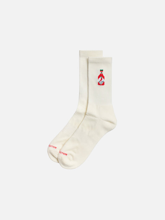 REVOLUTION - Jacquard Chili Bottle Crew Socks - 