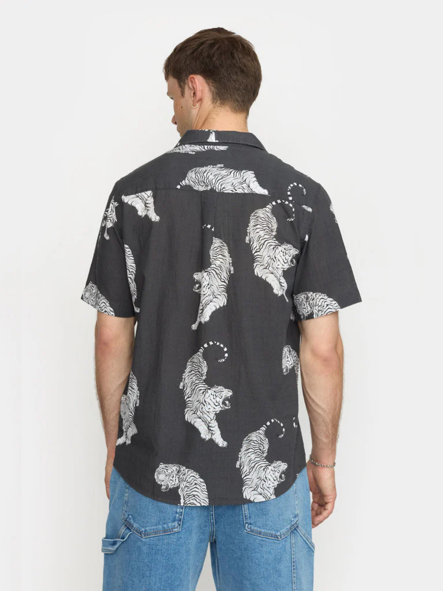 Tiger Short Sleeve Cuban Shirt