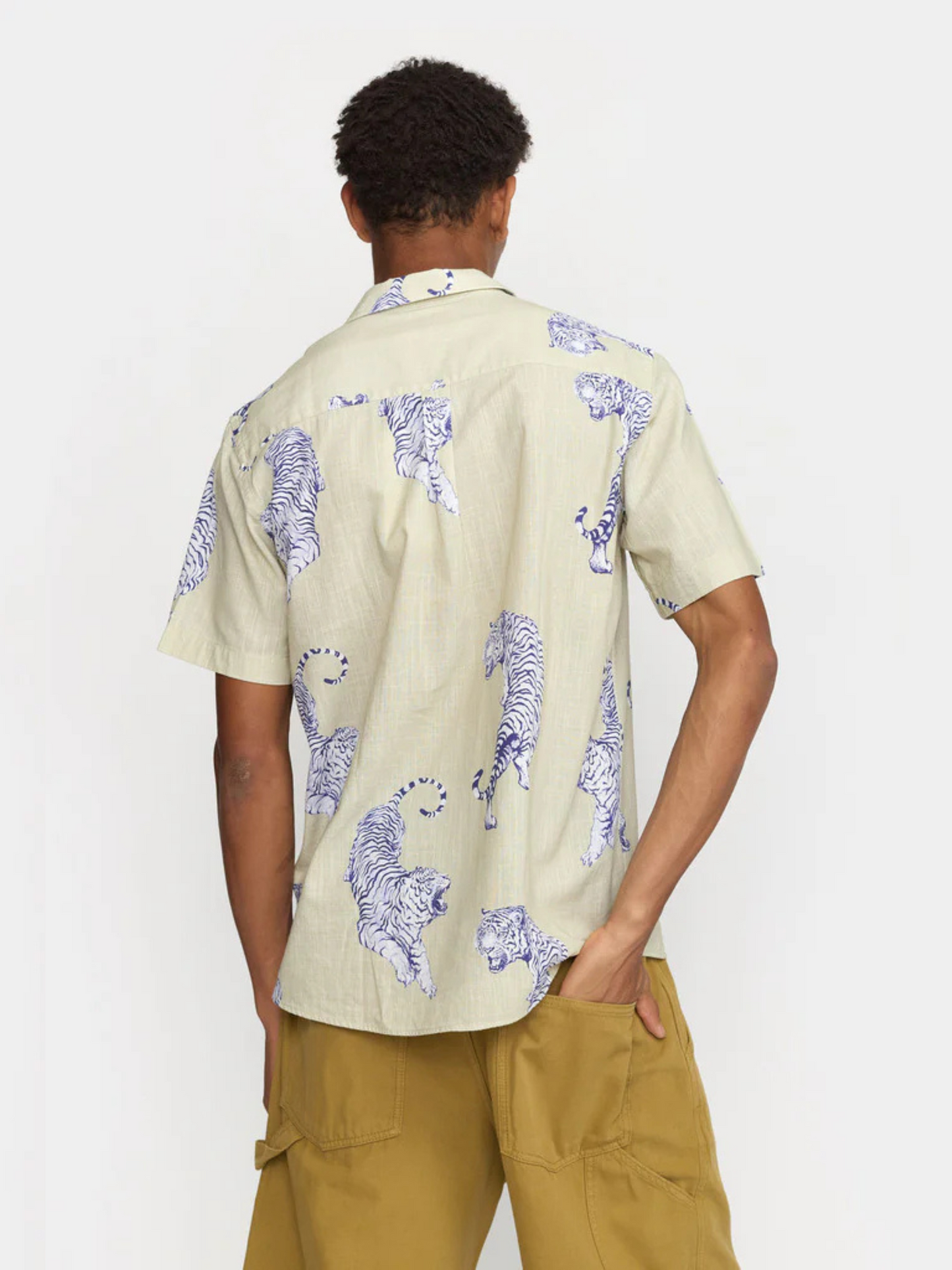 Tiger Short Sleeve Cuban Shirt