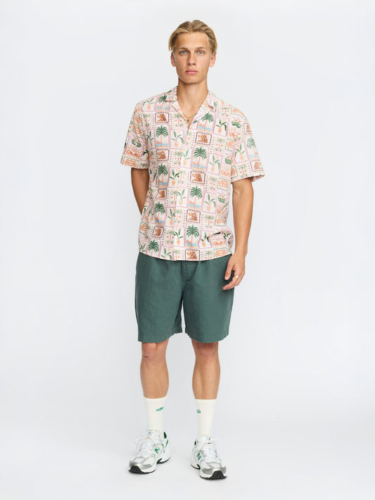 REVOLUTION - Tropical Stamp Cuban Shirt - 