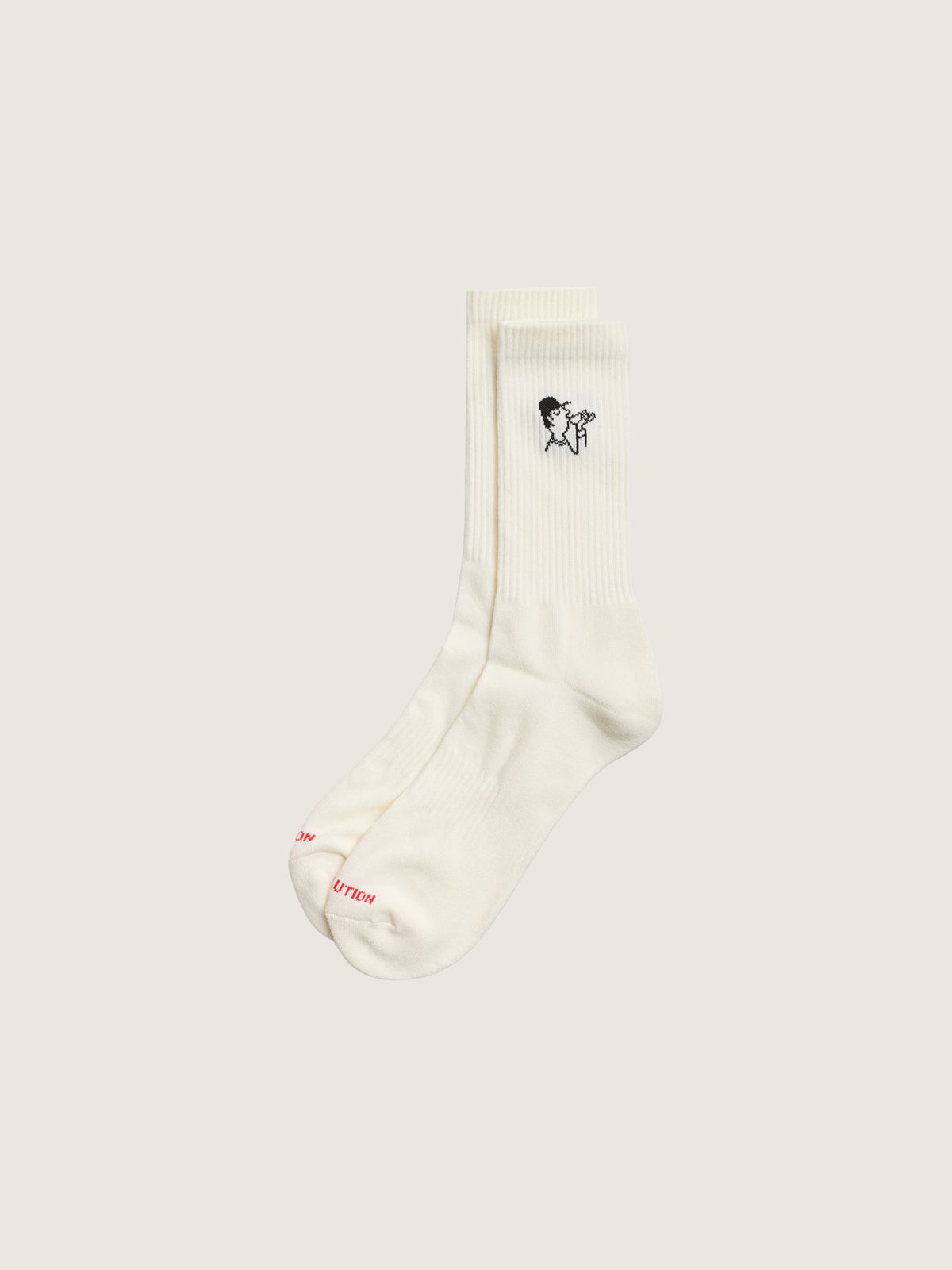 REVOLUTION - Jacquard Coffee Crew Socks - 
