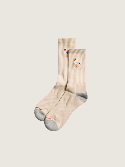 REVOLUTION - Jacquard Gull Crew Socks - 