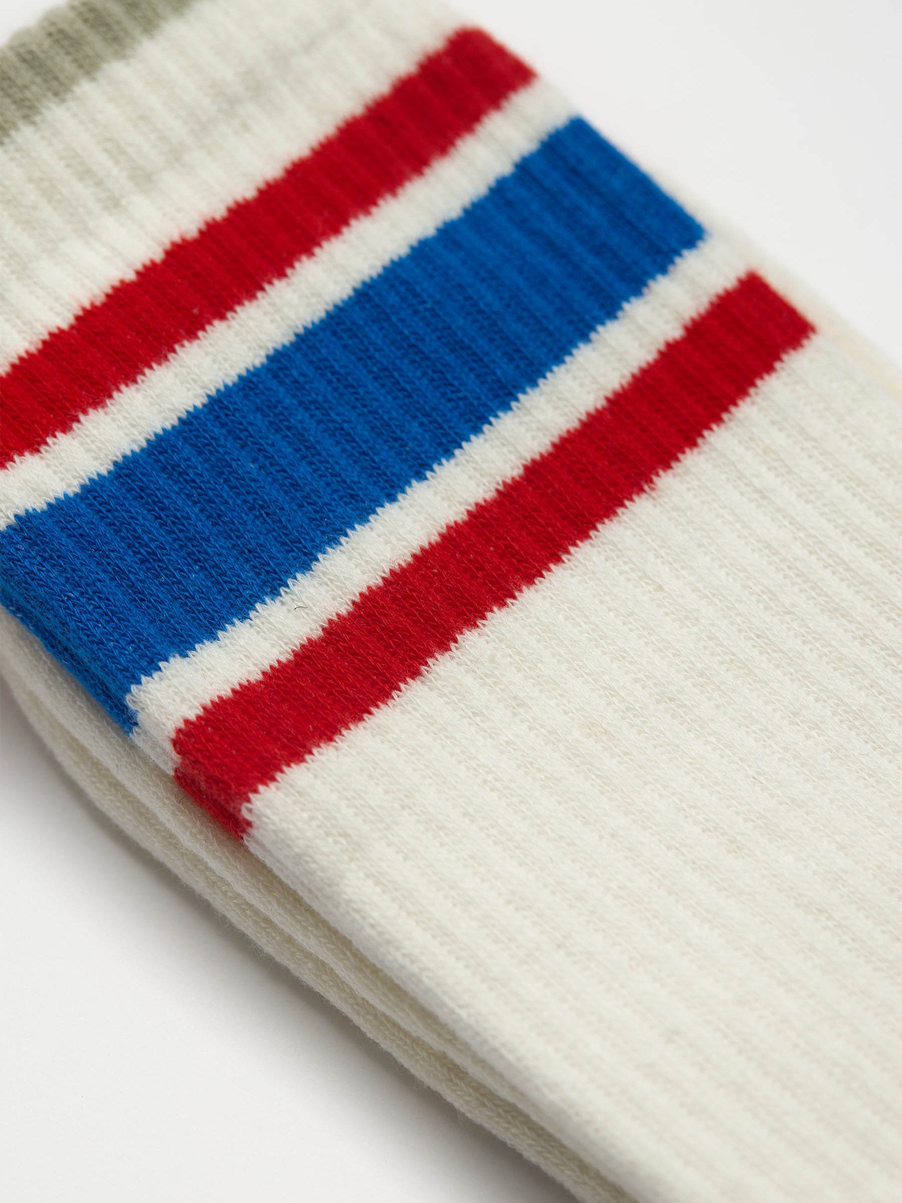 REVOLUTION - Jacquard Stripe Crew Socks - 