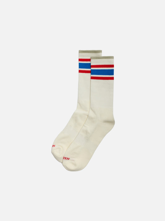 REVOLUTION - Jacquard Stripe Crew Socks - 
