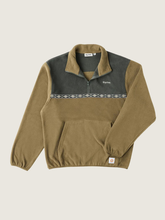 RHYTHM - Alder Half Zip Fleece Pullover - 