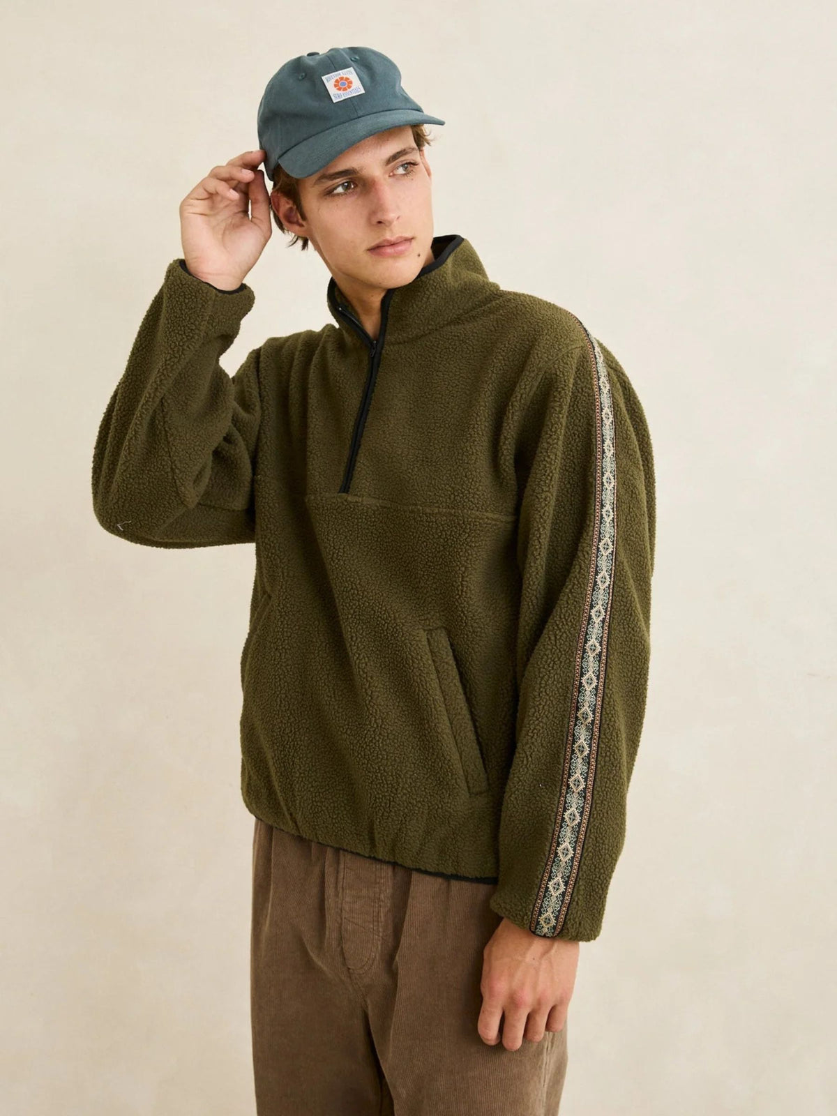 RHYTHM - Camp Quarter-Zip Pullover Fleece - 