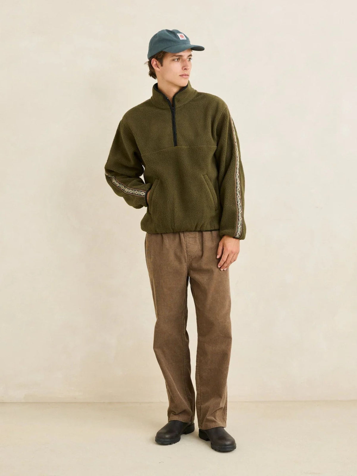 RHYTHM - Camp Quarter-Zip Pullover Fleece - 