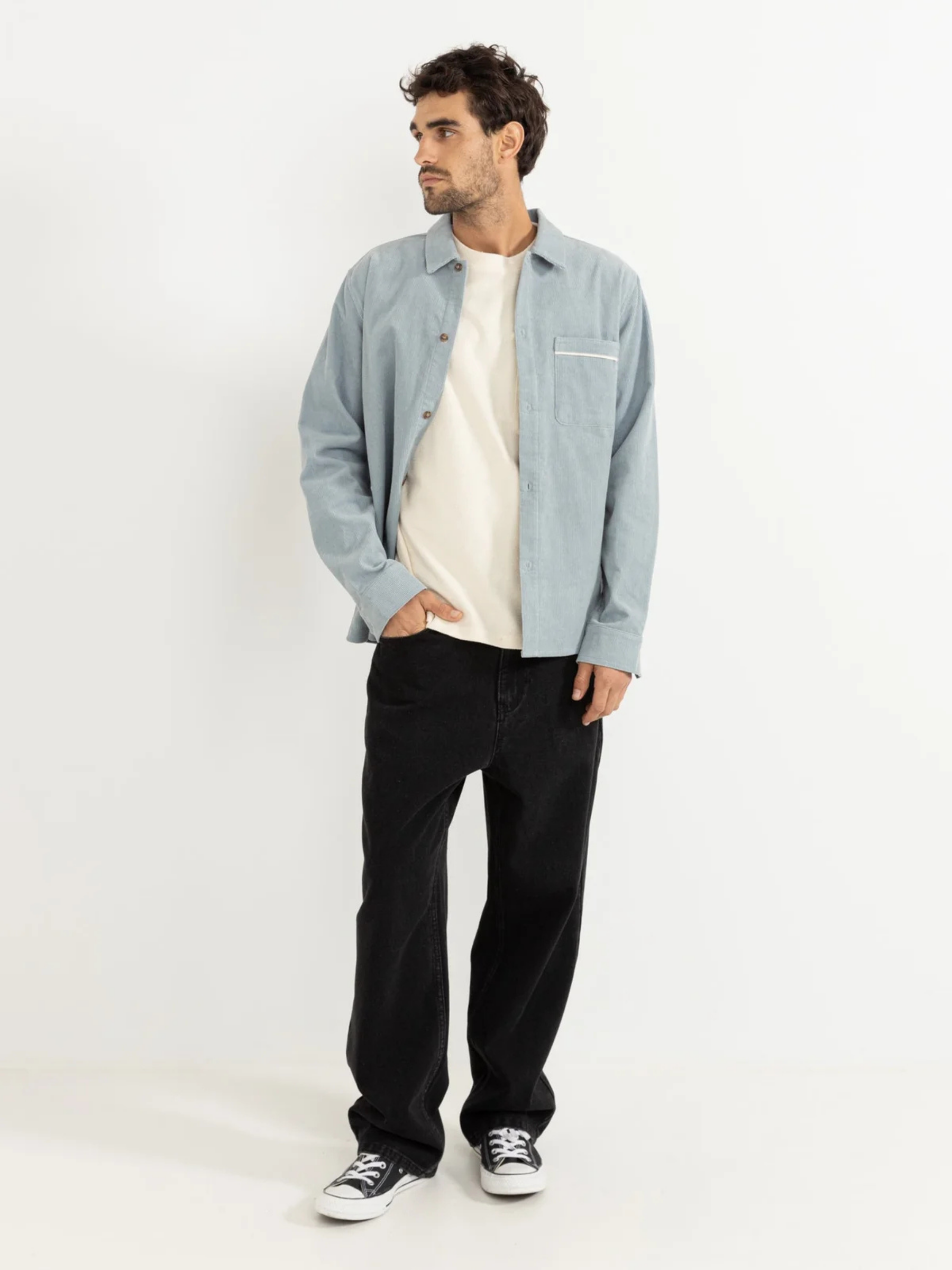 RHYTHM - Corduroy Long Sleeve Shirt - 