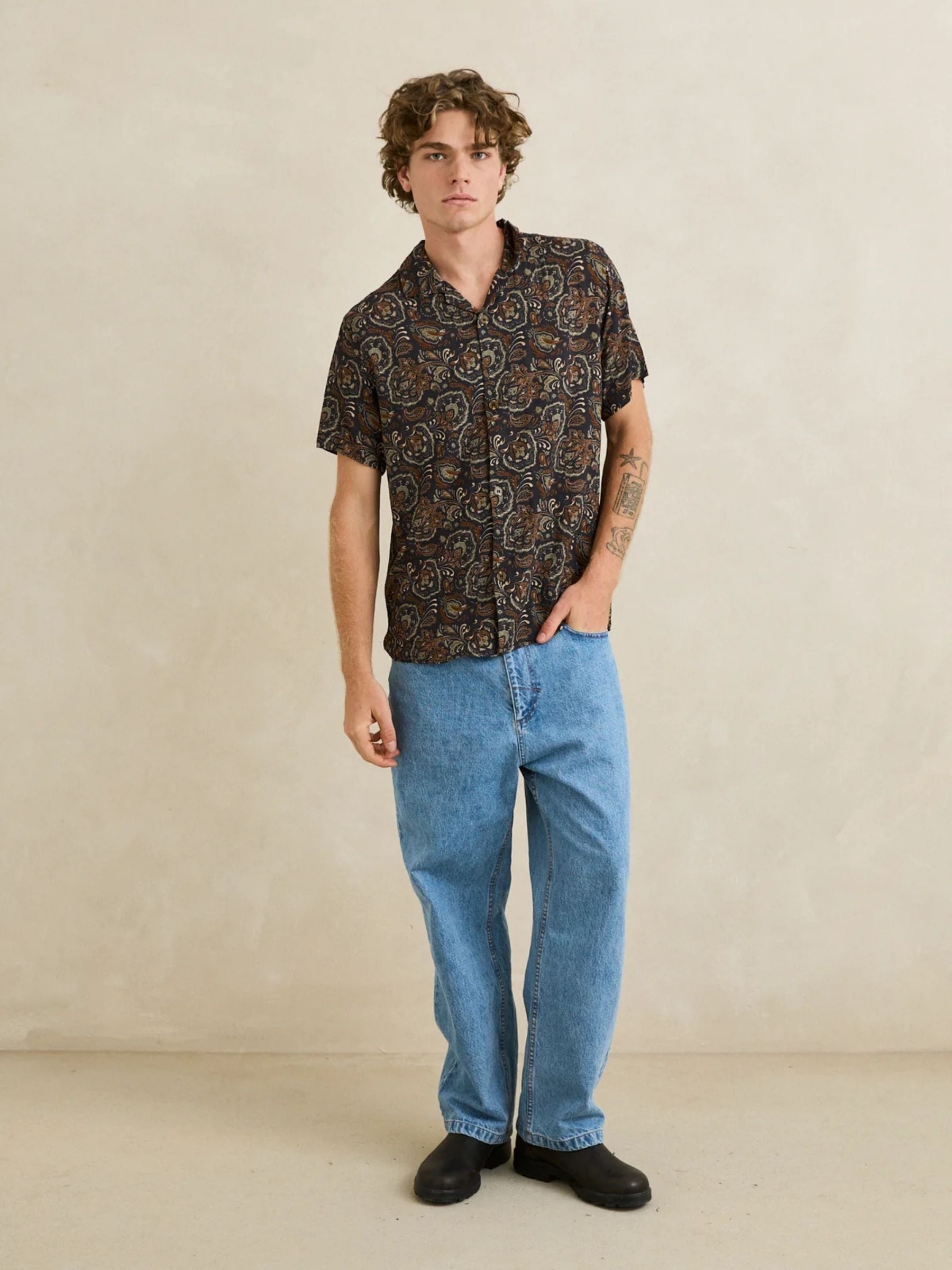 RHYTHM - Costa Rica Shortsleeve Shirt - 