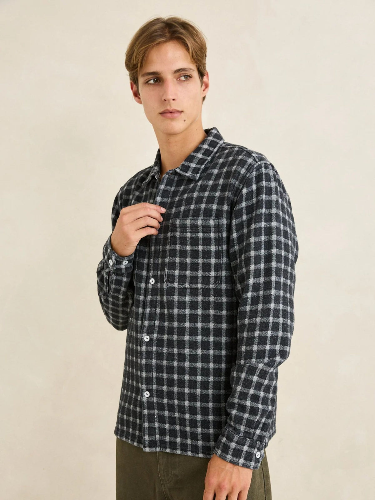 RHYTHM - Jacquard Check Longsleeve Shirt - 
