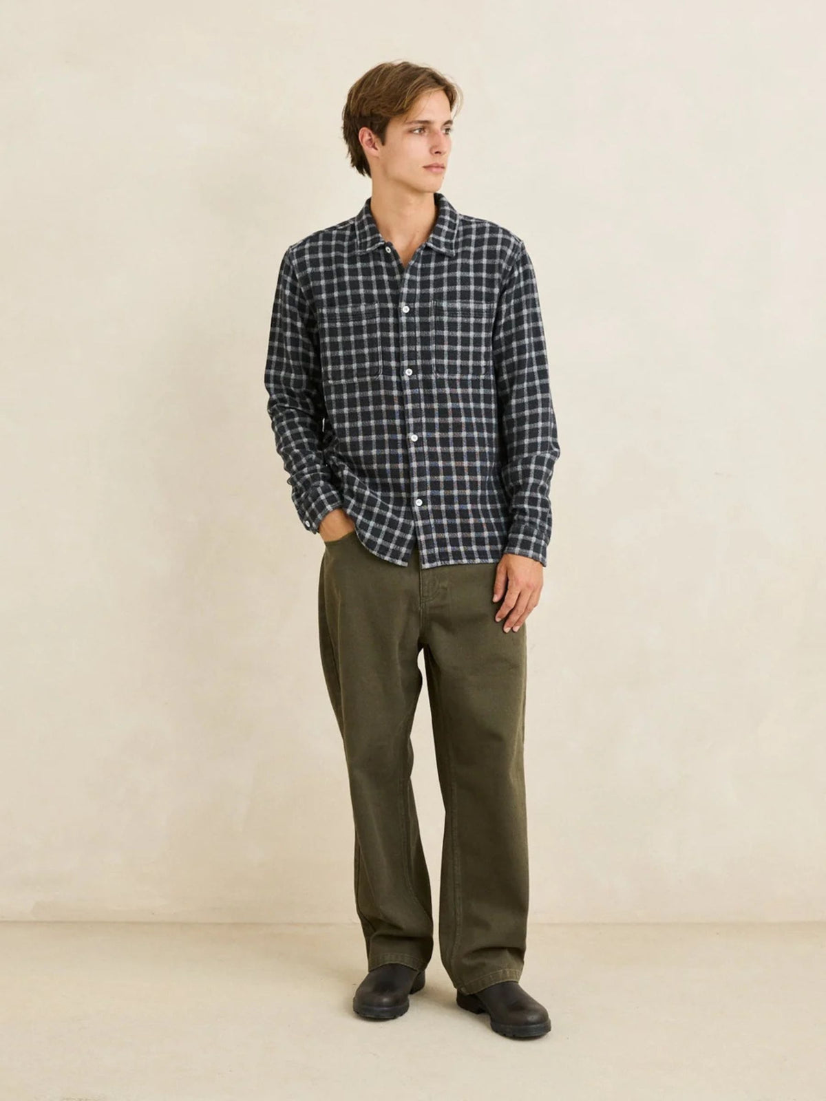 RHYTHM - Jacquard Check Longsleeve Shirt - 