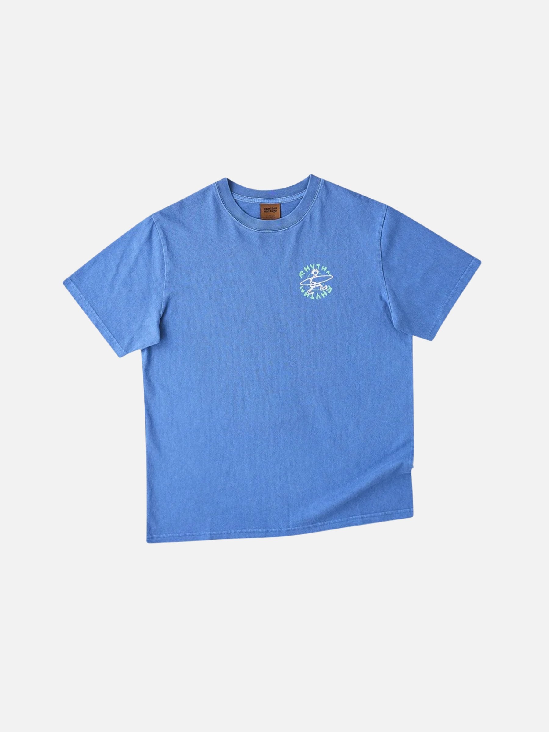 RHYTHM - Jaunt Vintage Shortsleeve T-Shirt - Cobalt