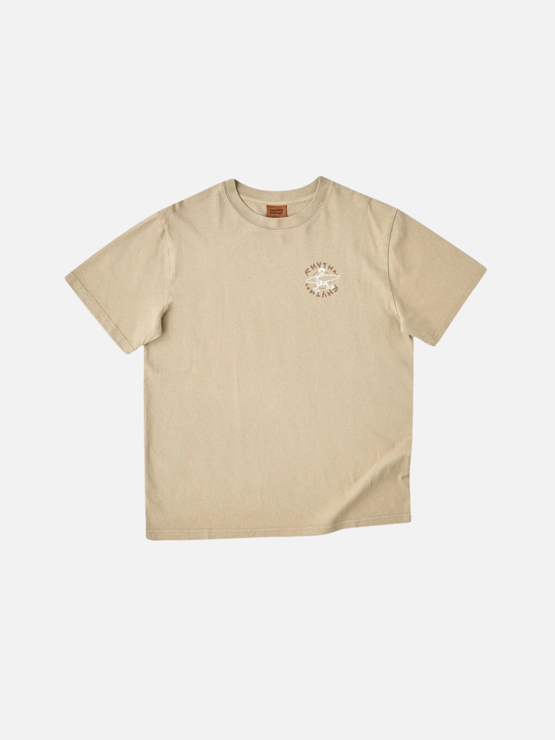 RHYTHM - Jaunt Vintage Shortsleeve T-Shirt - Macadamia