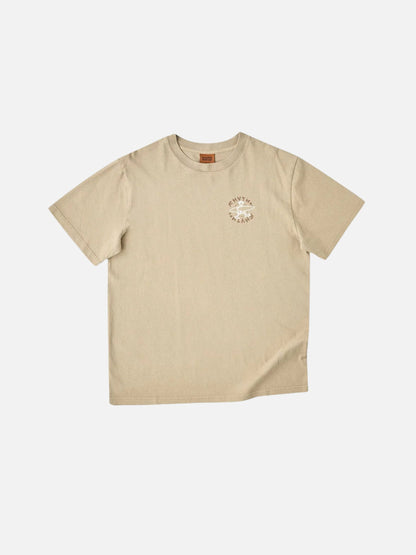 RHYTHM - Jaunt Vintage Shortsleeve T-Shirt - Macadamia