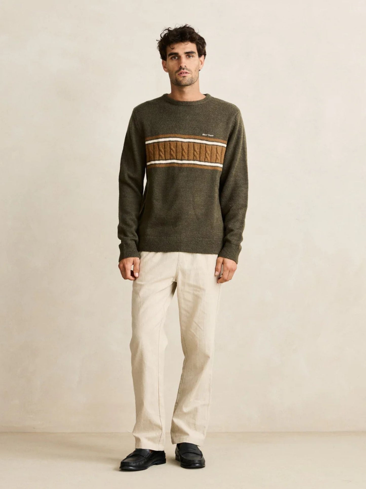 RHYTHM - Mohair Stripe Knit Sweater - 