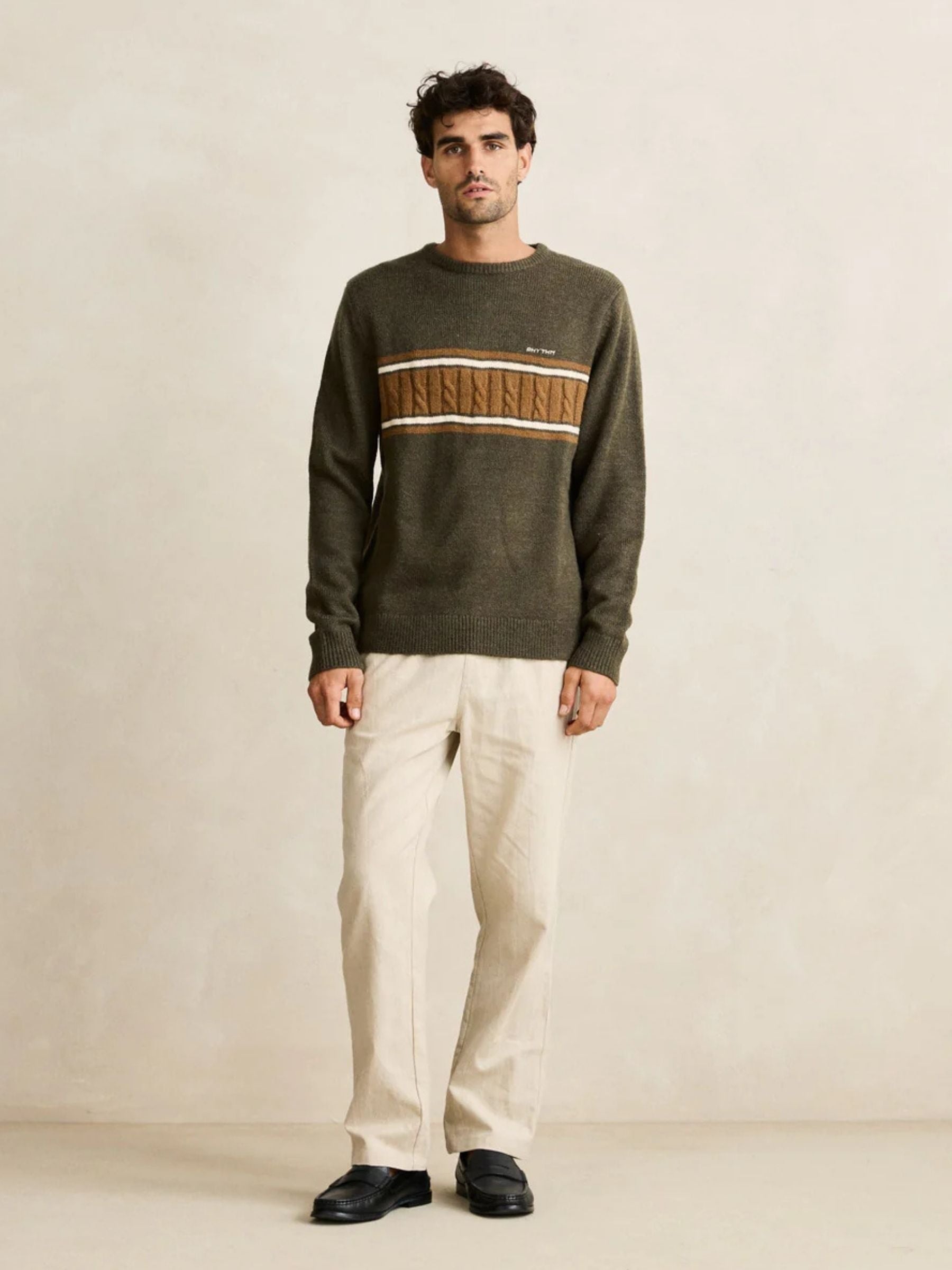 RHYTHM - Mohair Stripe Knit Sweater - 