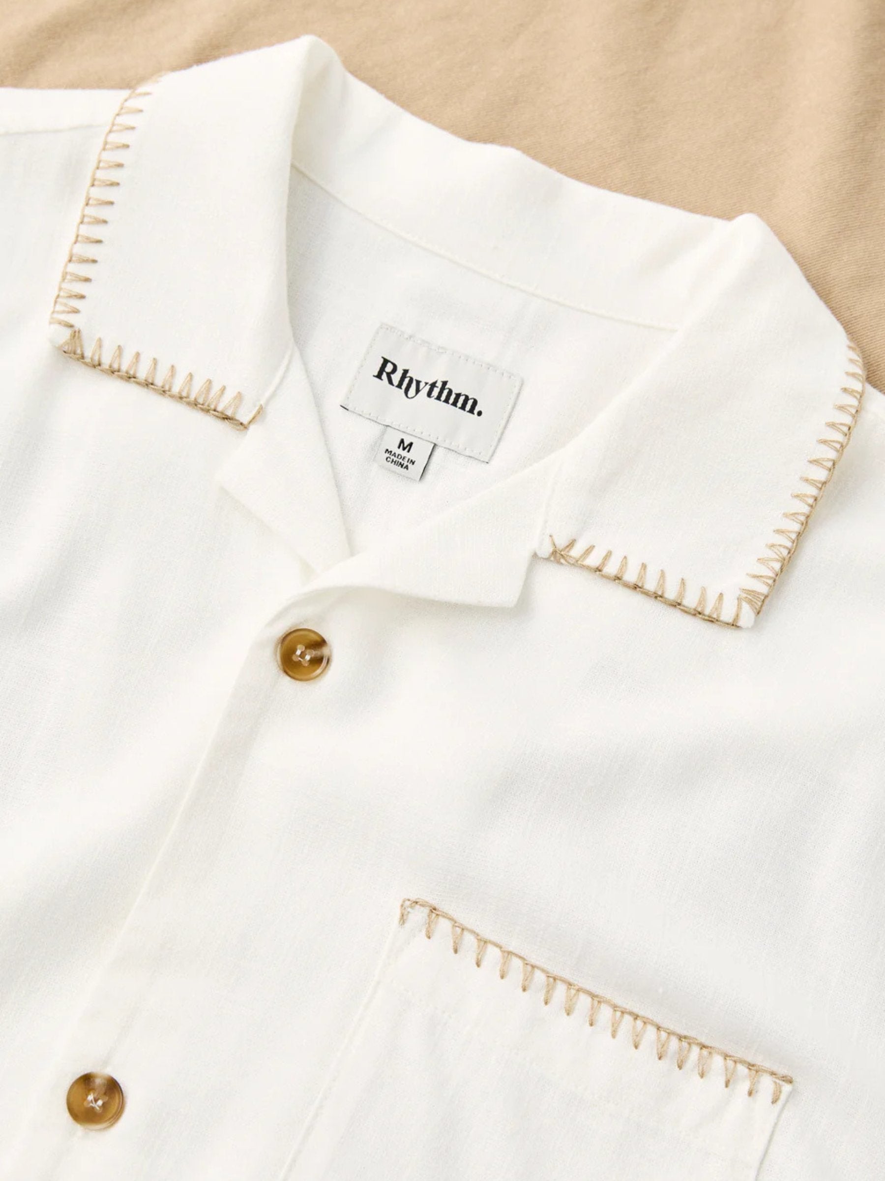 RHYTHM - Whip Stitch Shortsleeve Shirt - 