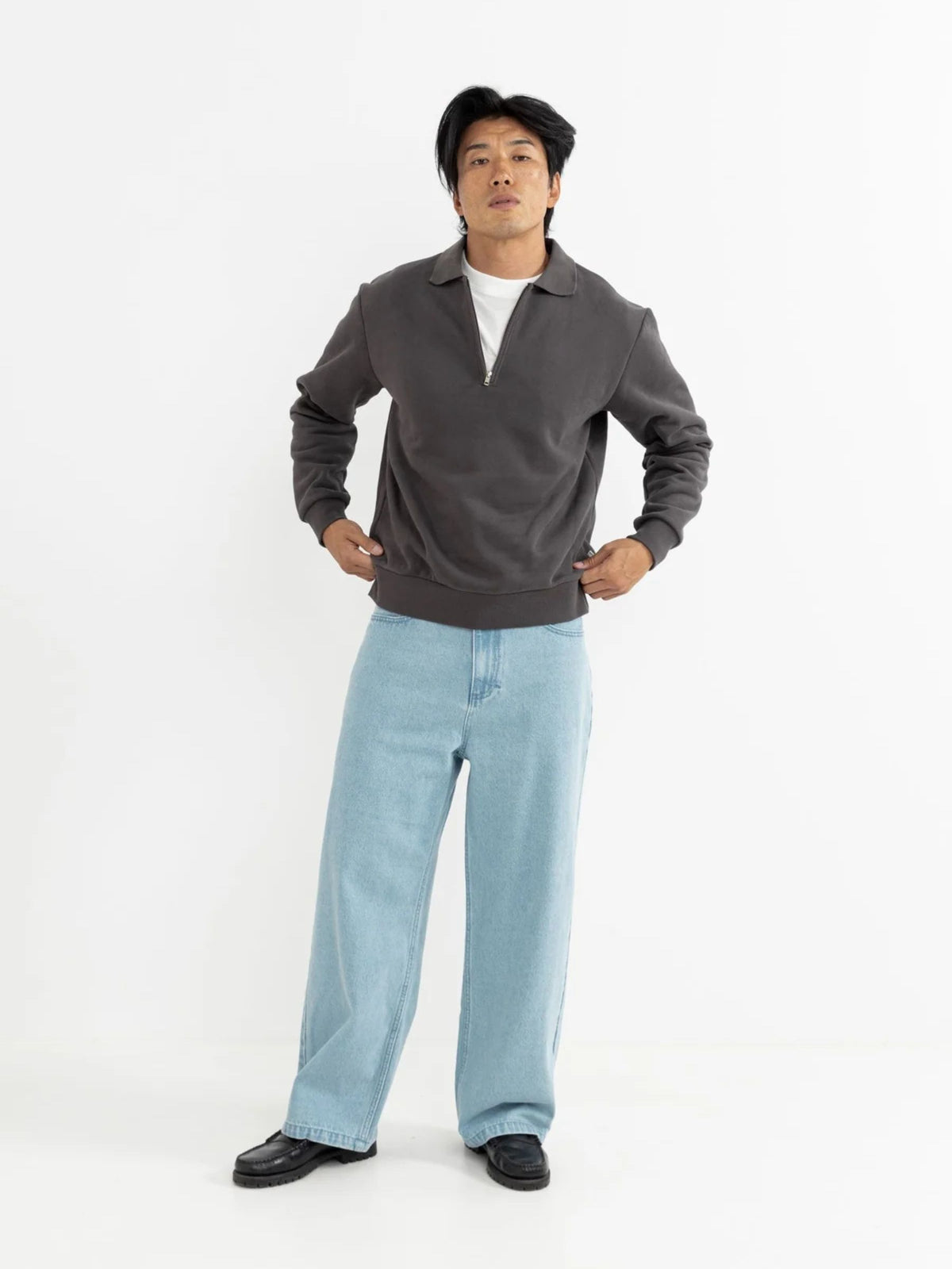 RHYTHM - Quarter-Zip Vintage Fleece Pullover - 