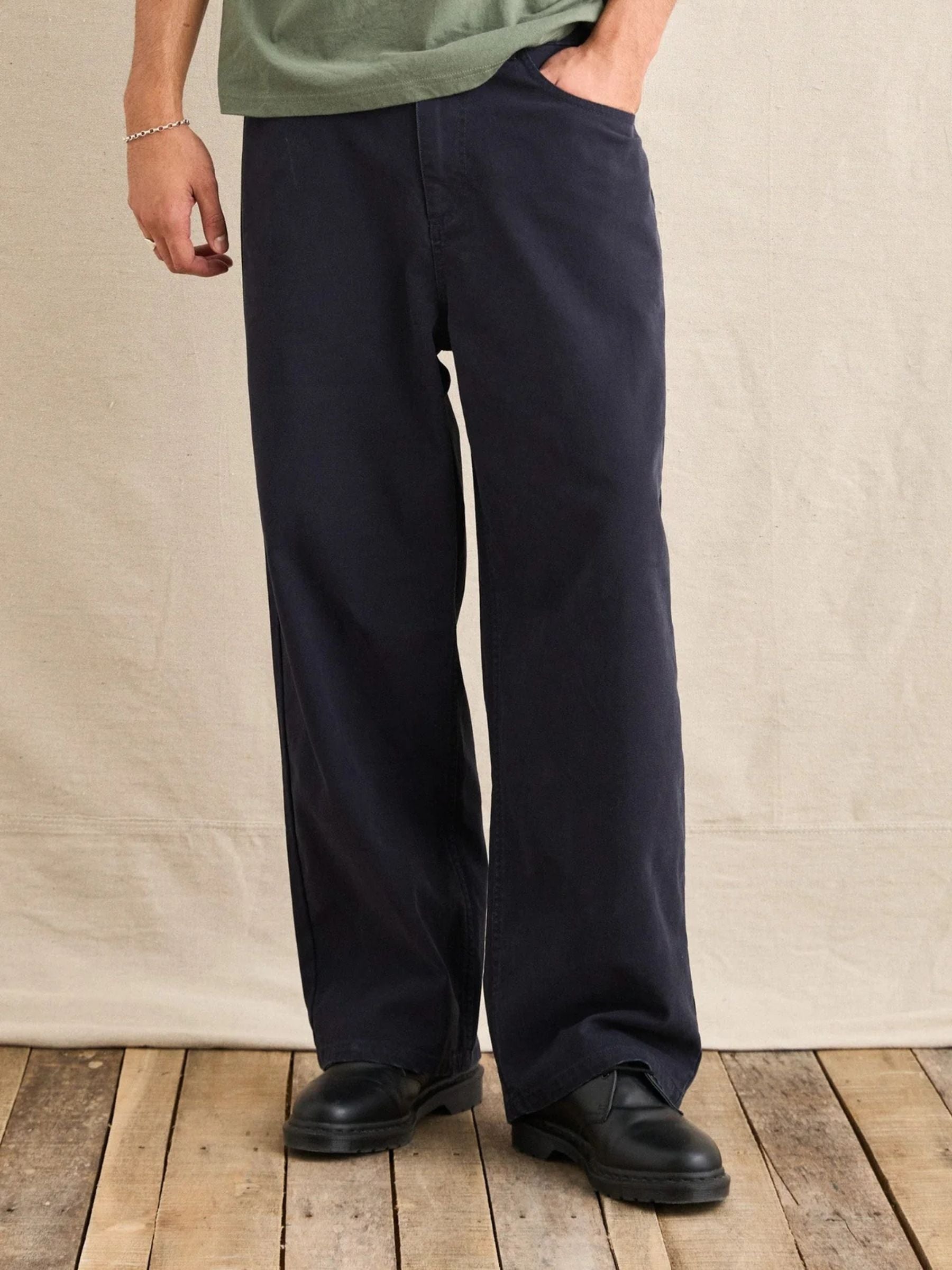 RHYTHM - Relaxed Washed Canvas Pants - 