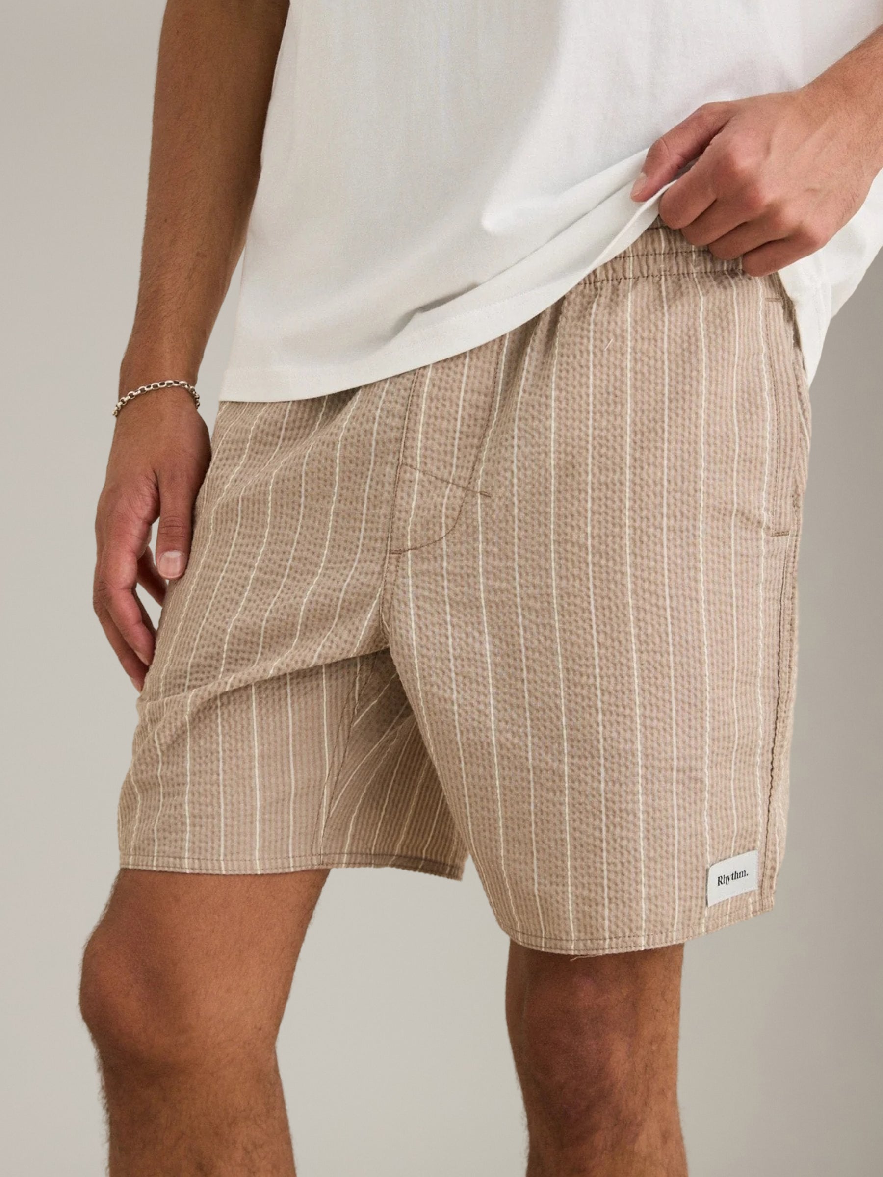 RHYTHM - Seersucker Stripe Jam Shorts - 
