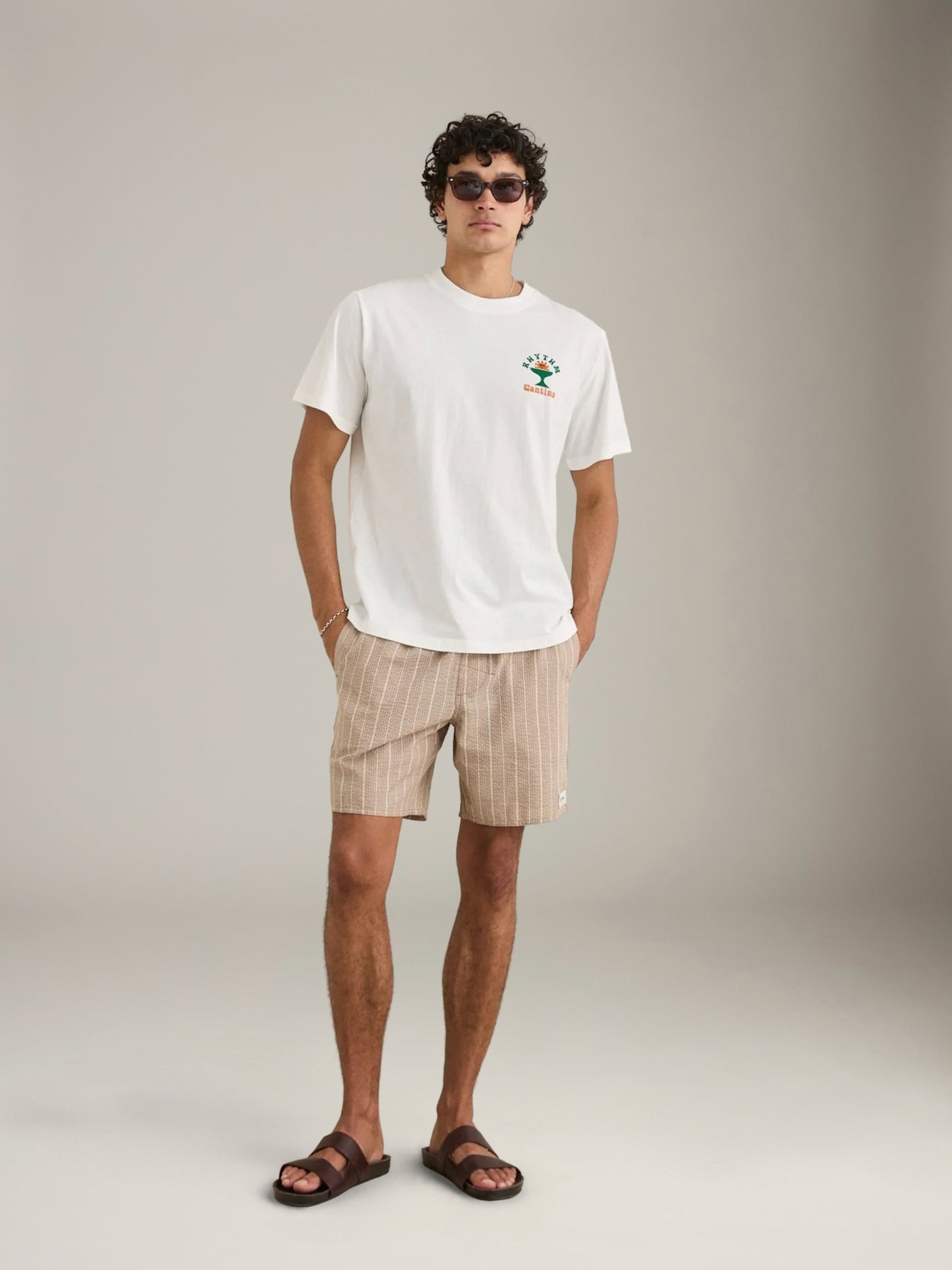 RHYTHM - Seersucker Stripe Jam Shorts - 