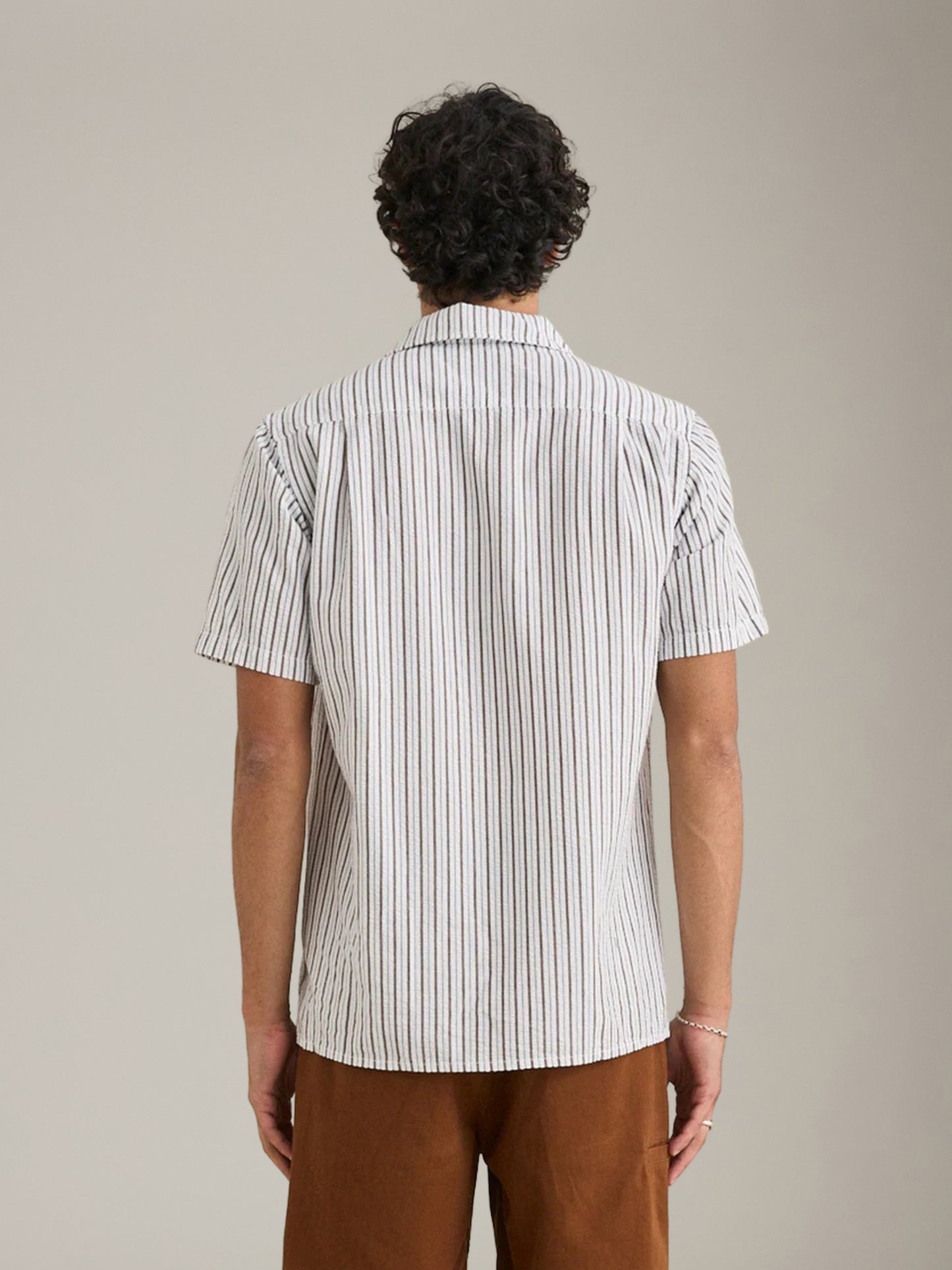 RHYTHM - Seersucker Stripe Shortsleeve Shirt - 