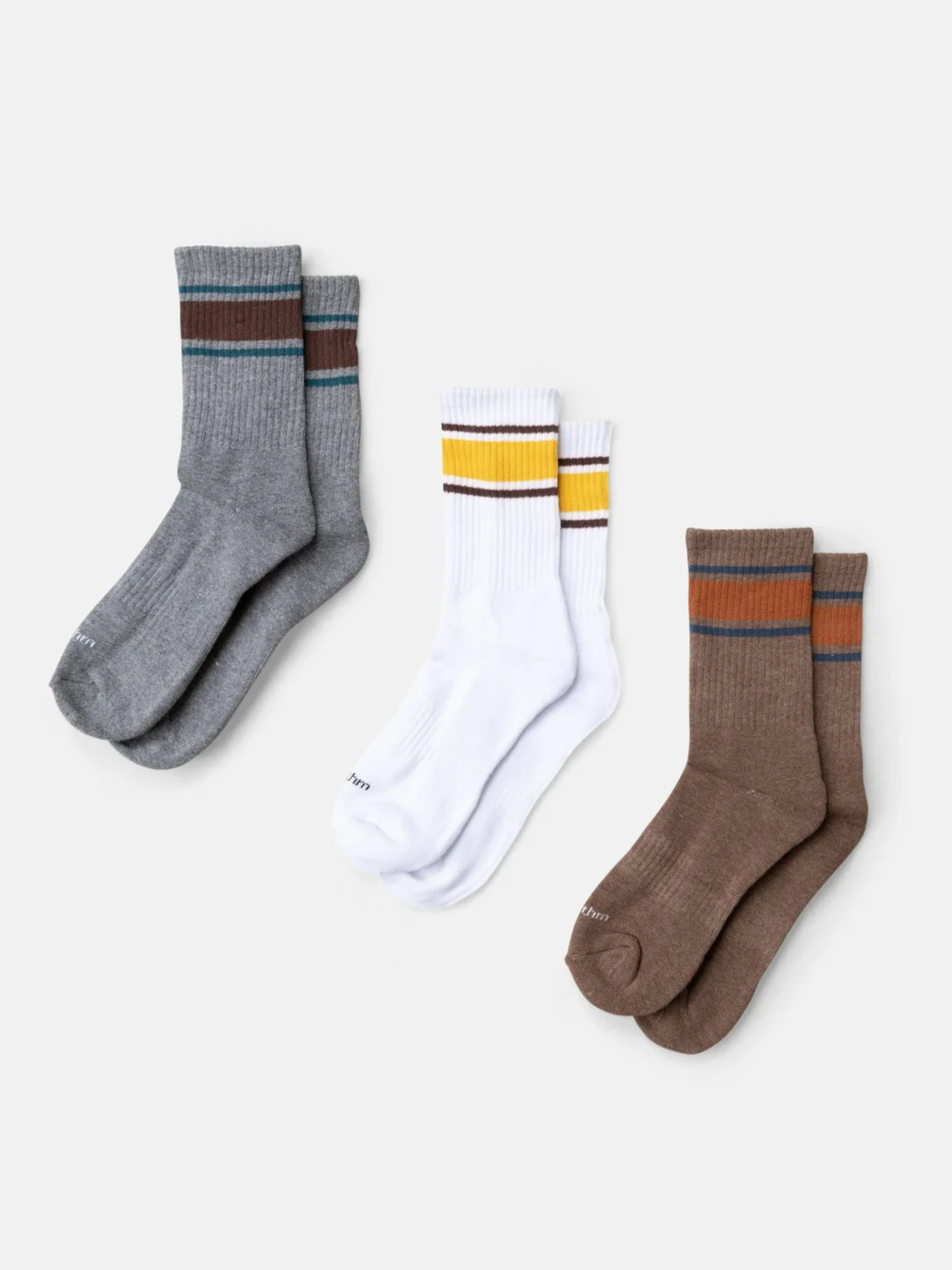 Stripe 3-Pack Crew Socks