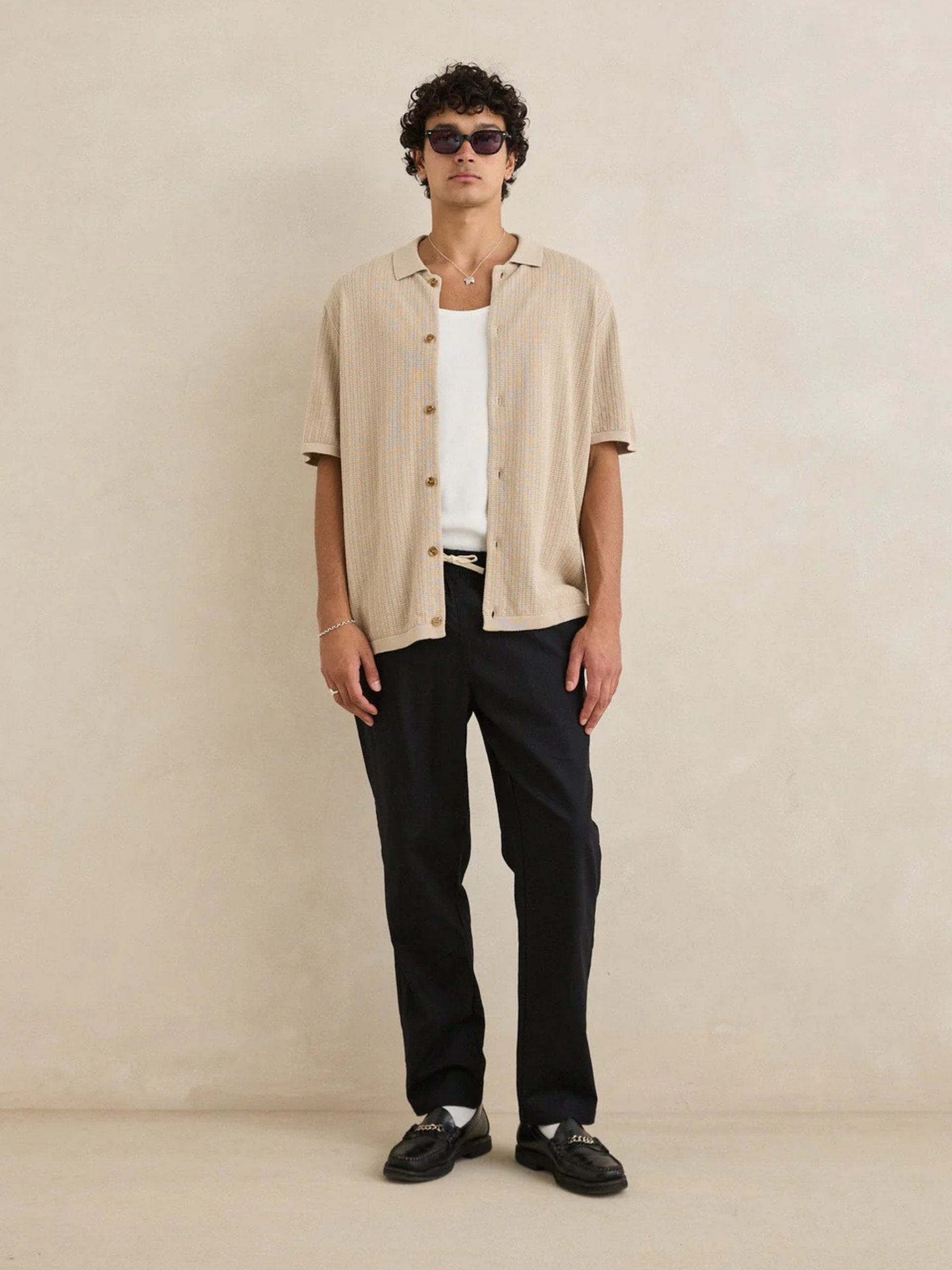 RHYTHM - Textured Knit Shirt - 