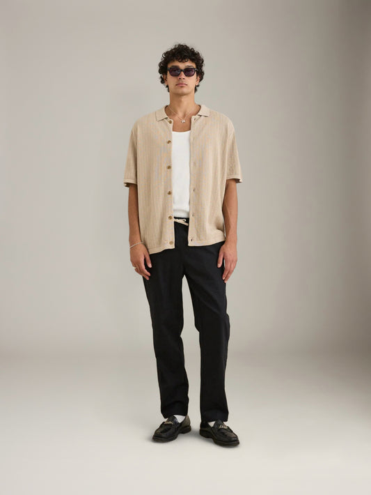 RHYTHM - Textured Knit Shirt - 