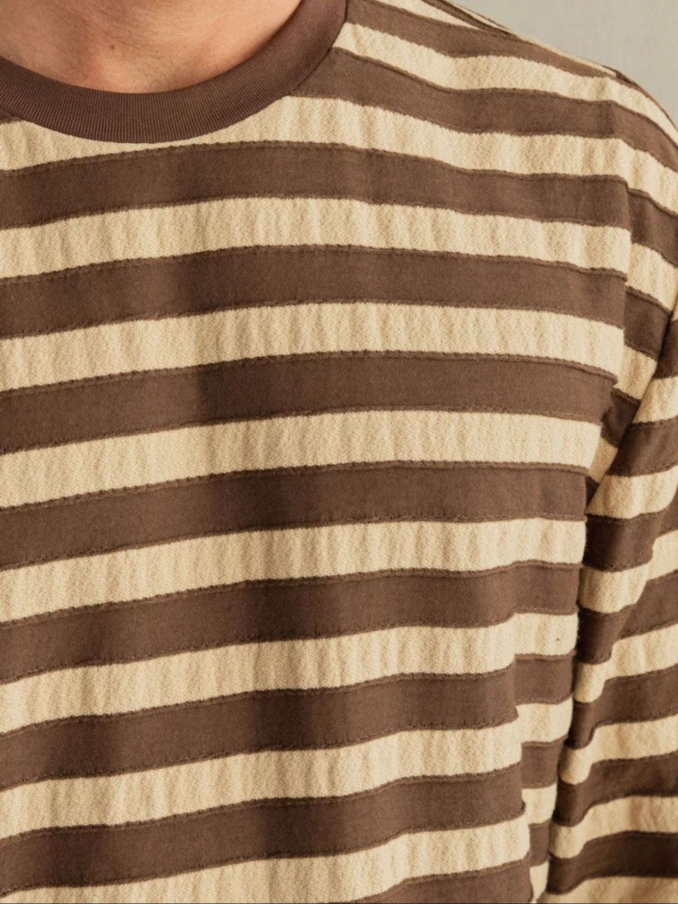 RHYTHM - Textured Longsleeve T-Shirt - 