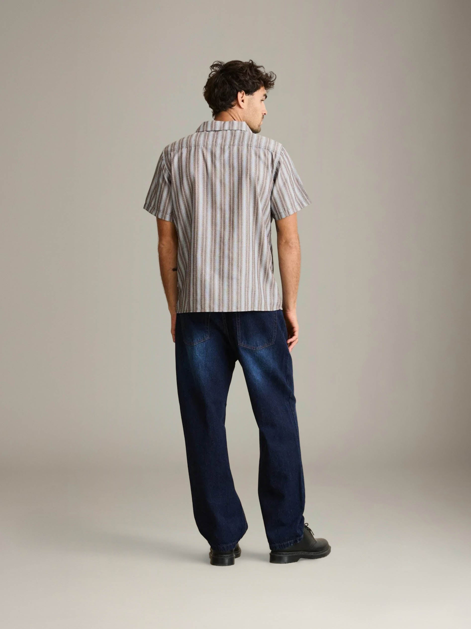RHYTHM - Vacation Stripe Shortsleeve Shirt - 