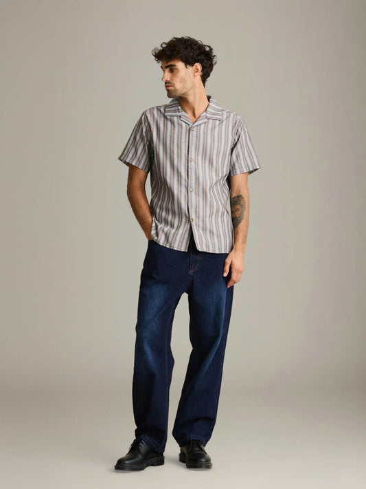 RHYTHM - Vacation Stripe Shortsleeve Shirt - 