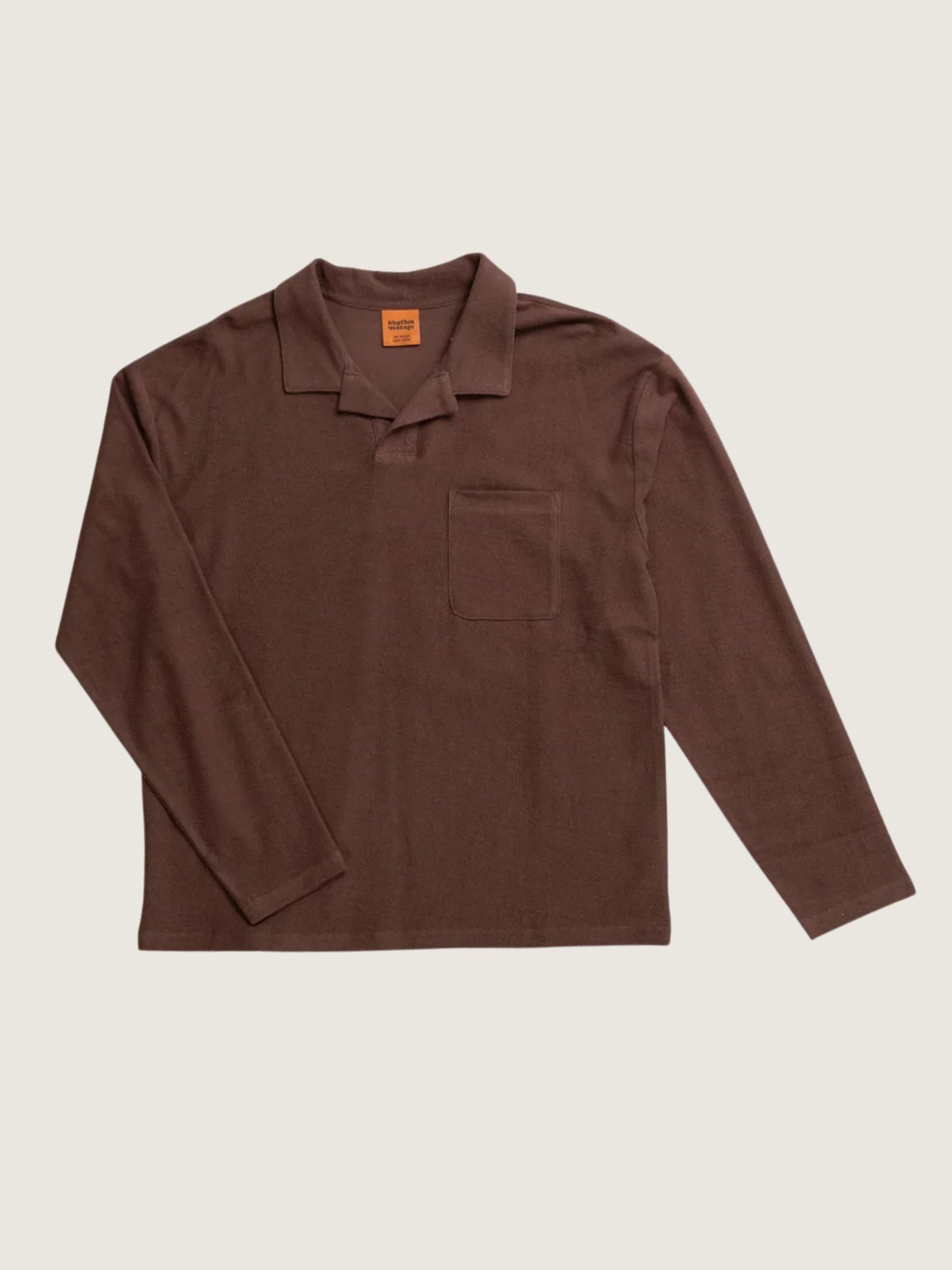 RHYTHM - Vintage Terry Longsleeve Polo - 