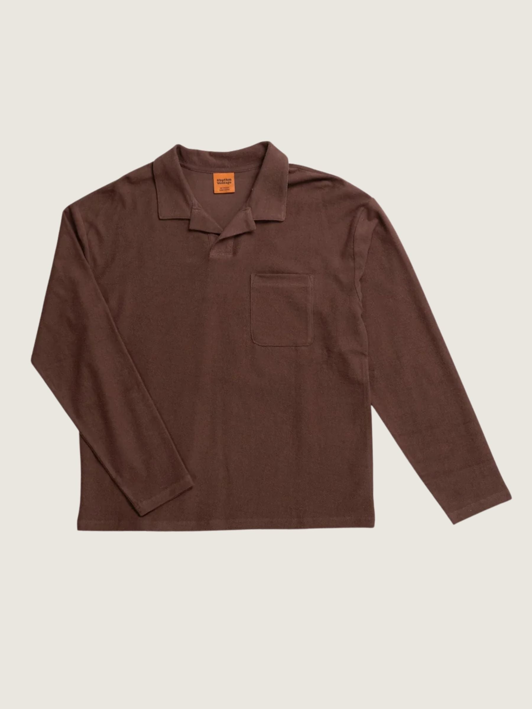 RHYTHM - Vintage Terry Longsleeve Polo - 